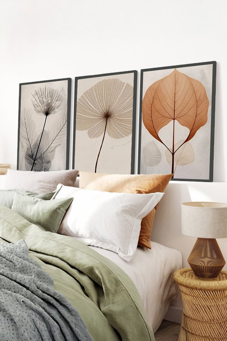 Wallity Huhu481S - Set de 3 pinturas decorativas en MDF de 35 x 50 cm